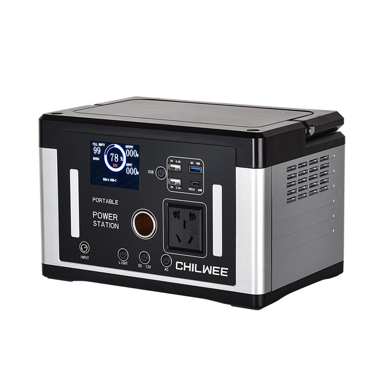 အလင်းရောင်အားသွင်းရန်အတွက် 700W Smart Portable Power Station