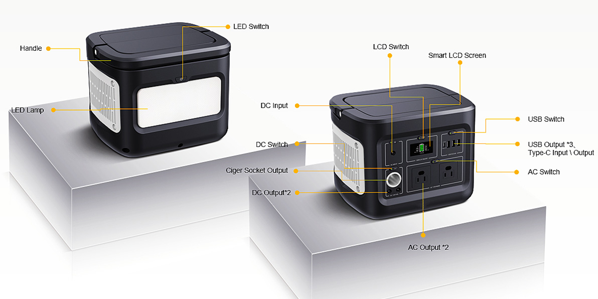 အားသွင်းရန်အတွက် 400W Maintenance Free Solar Generator