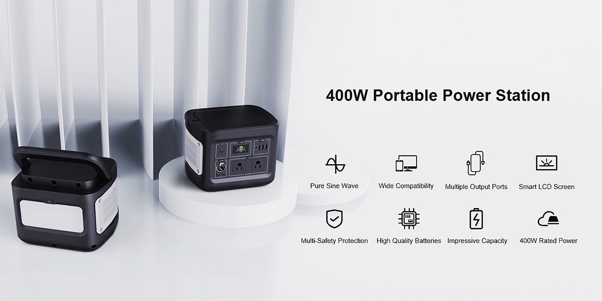 အားသွင်းရန်အတွက် 400W Maintenance Free Solar Generator